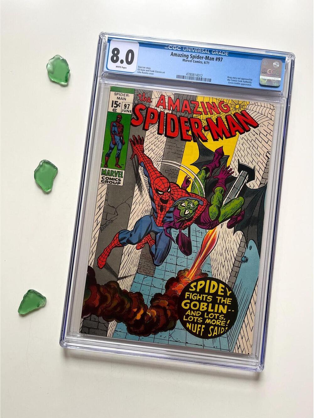 Amazing Spider-Man #97 (1971) CGC 8.0 Graded Comic | Green Goblin | CCA Non-Code